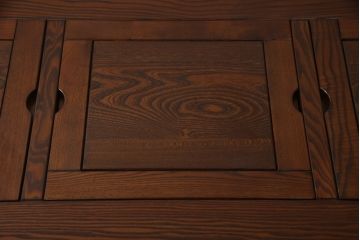 中古　未使用新古品　ニレ材　2wayでフレキシブルに使える囲炉裏テーブル(ダイニングテーブル、火鉢、リビングテーブル)(R-058772)