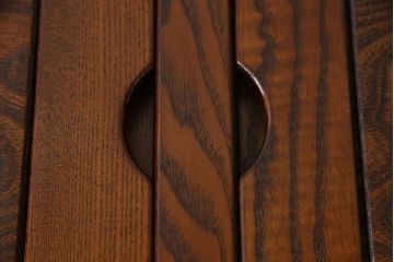 中古　未使用新古品　ニレ材　2wayでフレキシブルに使える囲炉裏テーブル(ダイニングテーブル、火鉢、リビングテーブル)(R-058772)