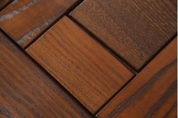 中古　未使用新古品　ニレ材　2wayでフレキシブルに使える囲炉裏テーブル(ダイニングテーブル、火鉢、リビングテーブル)(R-058772)