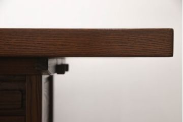 中古　未使用新古品　ニレ材　2wayでフレキシブルに使える囲炉裏テーブル(ダイニングテーブル、火鉢、リビングテーブル)(R-058772)