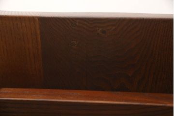 中古　未使用新古品　ニレ材　和モダンな雰囲気を醸し出す回転チェア(ダイニングチェア、板座チェア、アームチェア)(R-058775)