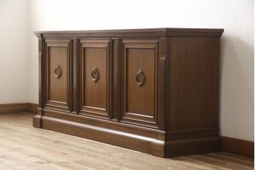 中古　DREXEL HERITAGE(ドレクセルヘリテイジ)　FRANCESCA(フランチェスカ)　品のあるデザインが高級感を高めるサイドボード(収納棚、戸棚、キャビネット、リビングボード)(R-058780)