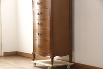 中古　美品　DREXEL HERITAGE(ドレクセルヘリテイジ)　Touraine(ツーレイン)シリーズ　上品な佇まいのランジェリーチェスト(引き出し、サイドチェスト)(R-058792)