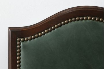 中古　美品　DREXEL HERITAGE(ドレクセルヘリテイジ)　本革　高級感ある佇まいが目を引くレザーデスクチェア(アームチェア、オフィスチェア、回転チェア)(R-058793)