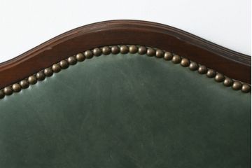 中古　美品　DREXEL HERITAGE(ドレクセルヘリテイジ)　本革　高級感ある佇まいが目を引くレザーデスクチェア(アームチェア、オフィスチェア、回転チェア)(R-058793)