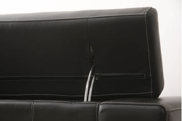 中古　美品　KELVIN GIORMANI (ケルビンジョルマーニ)　最高品質の本革が使われた重厚感あふれる2.5人掛けソファ(レザー、2人掛けソファ、3人掛けソファ、二人掛け、三人掛け)(定価約52万円)(R-058794)