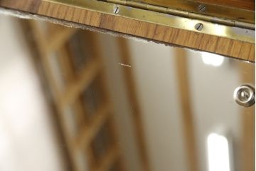 デンマークビンテージ　チーク材　一台で色々使えるキャビネット付きライティングビューロー(ドレッサー、鏡台、収納棚、引き出し、サイドチェスト、ヴィンテージ)(R-058807)