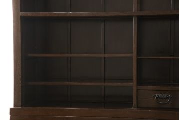中古　鉄刀木(タガヤサン)　和モダンな雰囲気を醸し出す水屋箪笥サイドボード(キャビネット、食器棚、戸棚、収納棚)(R-058824)