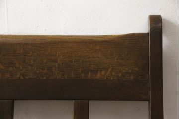 中古　オーク材　柏木工(KASHIWA)　WILDERNESS(ウィルダネス)　木の温かみを感じられる2人掛けベンチ(定価約14万円)(長椅子、板座チェア)(R-058826)