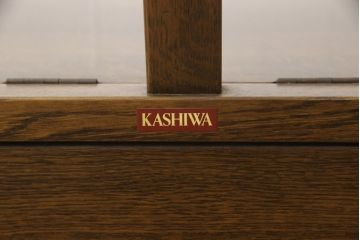 中古　オーク材　柏木工(KASHIWA)　WILDERNESS(ウィルダネス)　木の温かみを感じられる2人掛けベンチ(定価約14万円)(長椅子、板座チェア)(R-058826)