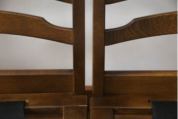 中古　美品　飛騨産業　キツツキ　穂高シリーズ　絵画のようなファブリックが素敵な3人掛けソファ(三人掛け、3P、アームソファ)(R-058830)