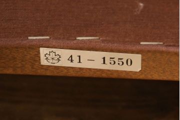 中古　美品　神戸洋家具　メープル不二屋　優雅な佇まいが魅力的な3人掛けソファ(ラウンジソファ、三人掛け、3P)(R-058831)