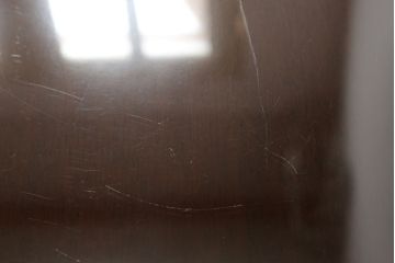 中古　美品　神戸洋家具　メープル不二屋　ガラス天板付き　シックで落ち着いた雰囲気ただようセンターテーブル(ローテーブル)(R-058832)