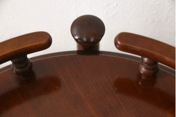 和製ビンテージ　美品　柏木工　店舗什器にもオススメ! クラシカルなキャスターワゴン(サイドテーブル、サイドワゴン、ヴィンテージ)(R-058839)