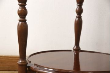 和製ビンテージ　美品　柏木工　店舗什器にもオススメ! クラシカルなキャスターワゴン(サイドテーブル、サイドワゴン、ヴィンテージ)(R-058839)