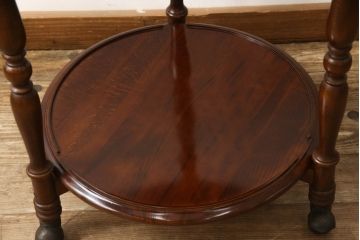 和製ビンテージ　美品　柏木工　店舗什器にもオススメ! クラシカルなキャスターワゴン(サイドテーブル、サイドワゴン、ヴィンテージ)(R-058839)
