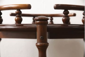 和製ビンテージ　美品　柏木工　店舗什器にもオススメ! クラシカルなキャスターワゴン(サイドテーブル、サイドワゴン、ヴィンテージ)(R-058839)