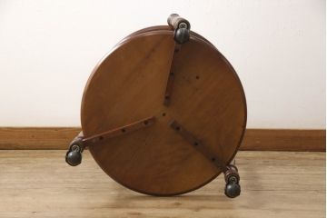和製ビンテージ　美品　柏木工　店舗什器にもオススメ! クラシカルなキャスターワゴン(サイドテーブル、サイドワゴン、ヴィンテージ)(R-058839)