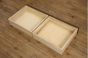 中古　美品　KASHIWA(柏木工)　オーク材　WILDERNESS(ウィルダネス)　カントリーな雰囲気ただよう食器棚(定価約54万円)(戸棚、収納棚、キャビネット)(R-058842)