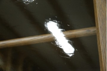 中古　美品　KASHIWA(柏木工)　オーク材　WILDERNESS(ウィルダネス)　カントリーな雰囲気ただよう食器棚(定価約54万円)(戸棚、収納棚、キャビネット)(R-058842)