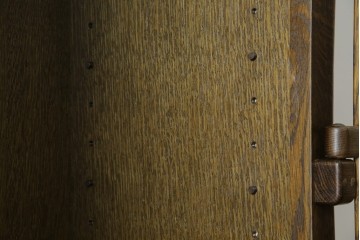 中古　美品　KASHIWA(柏木工)　オーク材　WILDERNESS(ウィルダネス)　カントリーな雰囲気ただよう食器棚(定価約54万円)(戸棚、収納棚、キャビネット)(R-058842)