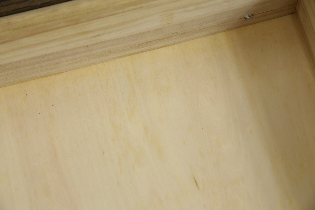 中古　美品　KASHIWA(柏木工)　オーク材　WILDERNESS(ウィルダネス)　カントリーな雰囲気ただよう食器棚(定価約54万円)(戸棚、収納棚、キャビネット)(R-058842)