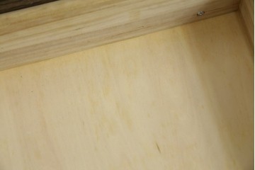 中古　美品　KASHIWA(柏木工)　オーク材　WILDERNESS(ウィルダネス)　カントリーな雰囲気ただよう食器棚(定価約54万円)(戸棚、収納棚、キャビネット)(R-058842)