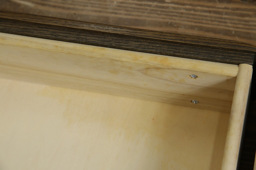 中古　美品　KASHIWA(柏木工)　オーク材　WILDERNESS(ウィルダネス)　カントリーな雰囲気ただよう食器棚(定価約54万円)(戸棚、収納棚、キャビネット)(R-058842)