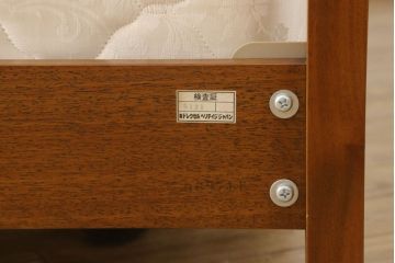 中古　美品　DREXEL HERITAGE(ドレクセルヘリテージ)　Triune(トライユン)　シモンズマットレス　落ち着いた雰囲気づくりを叶えるベッド(セミダブル)(R-058845)