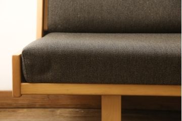 北欧ビンテージ　ビーチ材　デンマーク製　GETAMA(ゲタマ)　Hans J Wegner(ハンス・J・ウェグナー)　GE258　機能性抜群のデイベッド(ソファベッド、3人掛けソファ、ヴィンテージ)(R-058859)