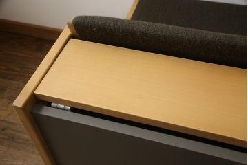 北欧ビンテージ　ビーチ材　デンマーク製　GETAMA(ゲタマ)　Hans J Wegner(ハンス・J・ウェグナー)　GE258　機能性抜群のデイベッド(ソファベッド、3人掛けソファ、ヴィンテージ)(R-058859)