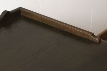 和製ビンテージ　神戸洋家具　永田良介商店　天板上の装飾が特徴的なデスク(ワークデスク、在宅用、在宅ワーク、ヴィンテージ)(R-058860)