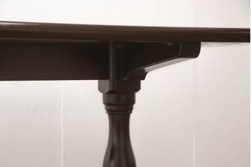 中古　美品　松本民芸家具　クラシカルな脚がおしゃれなT型食卓(ダイニングテーブル、4人掛け、6人掛け)(R-058861)
