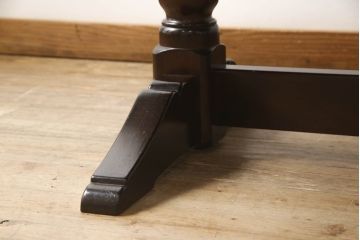 中古　美品　松本民芸家具　クラシカルな脚がおしゃれなT型食卓(ダイニングテーブル、4人掛け、6人掛け)(R-058861)