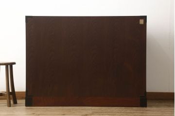 中古　美品　仙台箪笥　漆塗りの品のある佇まいが美しい衣装箪笥(定価約39万円)(引き出し、チェスト、和たんす)(R-058864)(仙台民芸箪笥 欅産業)