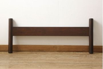 中古　美品　松本民芸家具　特注!ベッドガード付き!!　637型ベッド(タタミ)S　和モダンな空間づくりに活躍するベッド(シングル、畳)(定価約43万円)(R-058869)