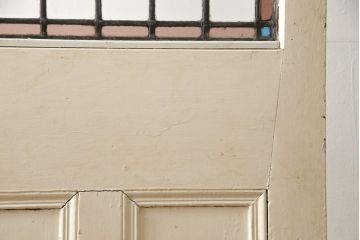 イギリスアンティーク　ヨーロピアンな空間を演出するステンドクラスドアの衝立て(扉、つい立て、パーテーション、仕切り)(R-058875)