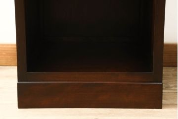 中古　美品　特注　松本民芸家具　シンプルで馴染みやすい縦型収納棚(本棚、飾り棚、ラック)(R-058876)