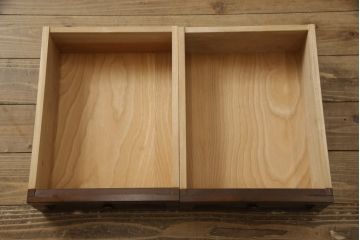 中古　美品　松本民芸家具　希少モデル　格子模様が特徴的なK型ライティングビューロー(ワークデスク、在宅ワーク用、簿記机、収納棚、戸棚)(R-058879)