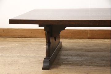 和製ビンテージ　ヴィンテージ家具　松本民芸家具　タモ材　上質な大人の空間づくりにぴったりな折りたたみ座卓(ローテーブル、ちゃぶ台、文机、センターテーブル、折り畳み)(R-058883)