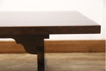 和製ビンテージ　ヴィンテージ家具　松本民芸家具　タモ材　上質な大人の空間づくりにぴったりな折りたたみ座卓(ローテーブル、ちゃぶ台、文机、センターテーブル、折り畳み)(R-058883)