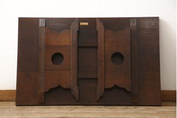 和製ビンテージ　ヴィンテージ家具　松本民芸家具　タモ材　上質な大人の空間づくりにぴったりな折りたたみ座卓(ローテーブル、ちゃぶ台、文机、センターテーブル、折り畳み)(R-058883)
