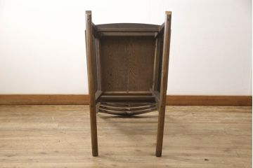 和製ビンテージ　神戸洋家具　永田良介商店　くつろぎの時間にオススメのロッキングチェア(アームチェア、揺り椅子、イス、板座チェア、ヴィンテージ)(R-058884)