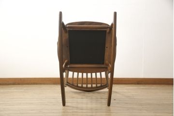 ビンテージ家具　レア!　TOYO FURNITURE(トーヨーファニチャー)製　ブナ材製のナチュラルなロッキングチェア(アームチェア、揺り椅子、イス、ヴィンテージ)(R-058885)