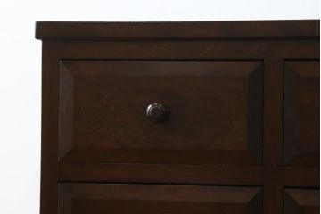 中古　美品　松本民芸家具　特注サイズ　大小の引き出しが8杯も付いて収納力抜群のサイドチェスト(サイドボード、衣装箪笥、整理タンス)(R-058897)