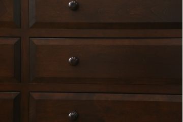 中古　美品　松本民芸家具　特注サイズ　大小の引き出しが8杯も付いて収納力抜群のサイドチェスト(サイドボード、衣装箪笥、整理タンス)(R-058897)