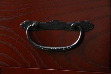 中古　美品　国産民芸家具　欅(ケヤキ)材　青木産業　趣のある和の空間を演出する衣装箪笥(引き出し、和タンス、収納箪笥)(R-058900)