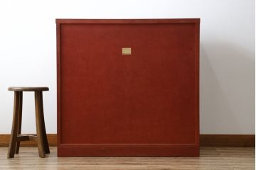 中古　美品　国産民芸家具　欅(ケヤキ)材　青木産業　趣のある和の空間を演出する衣装箪笥(引き出し、和タンス、収納箪笥)(R-058900)
