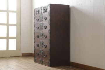 中古　美品　五城目箪笥　上質な和の空間づくりに取り入れたい衣装タンス(検索:岩谷堂箪笥)(引き出し、チェスト、和たんす、収納箪笥)(R-058901)