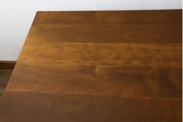 中古　美品　横浜ダニエル(daniel)　A-314　木の温もりを感じるベンチテーブル(定価約60万円)(ダイニングテーブル、机、4〜6人用)(R-058902)
